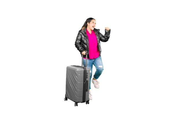 miss. crawly carring a bag clipart
